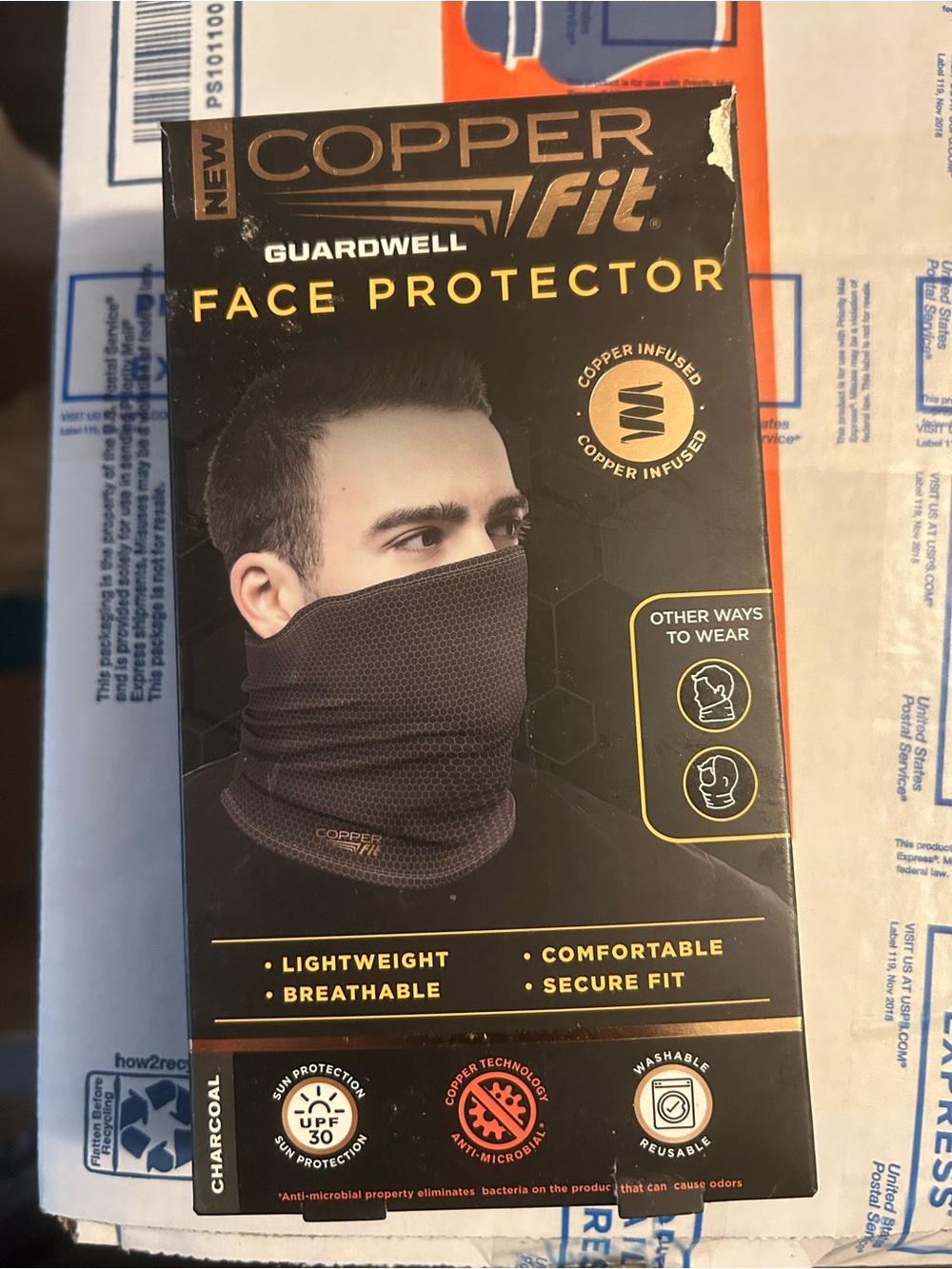 Charcoal Face Protector Neck Gaiter